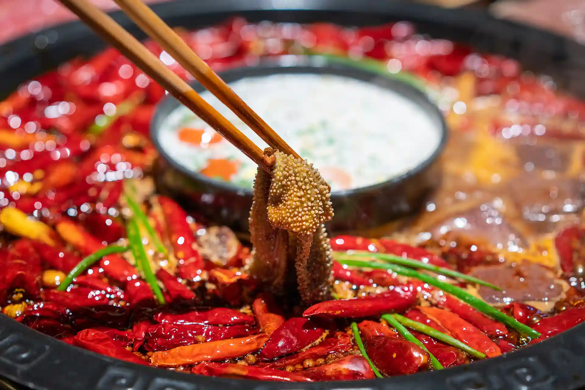 충칭 전통 구궁거 훠궈