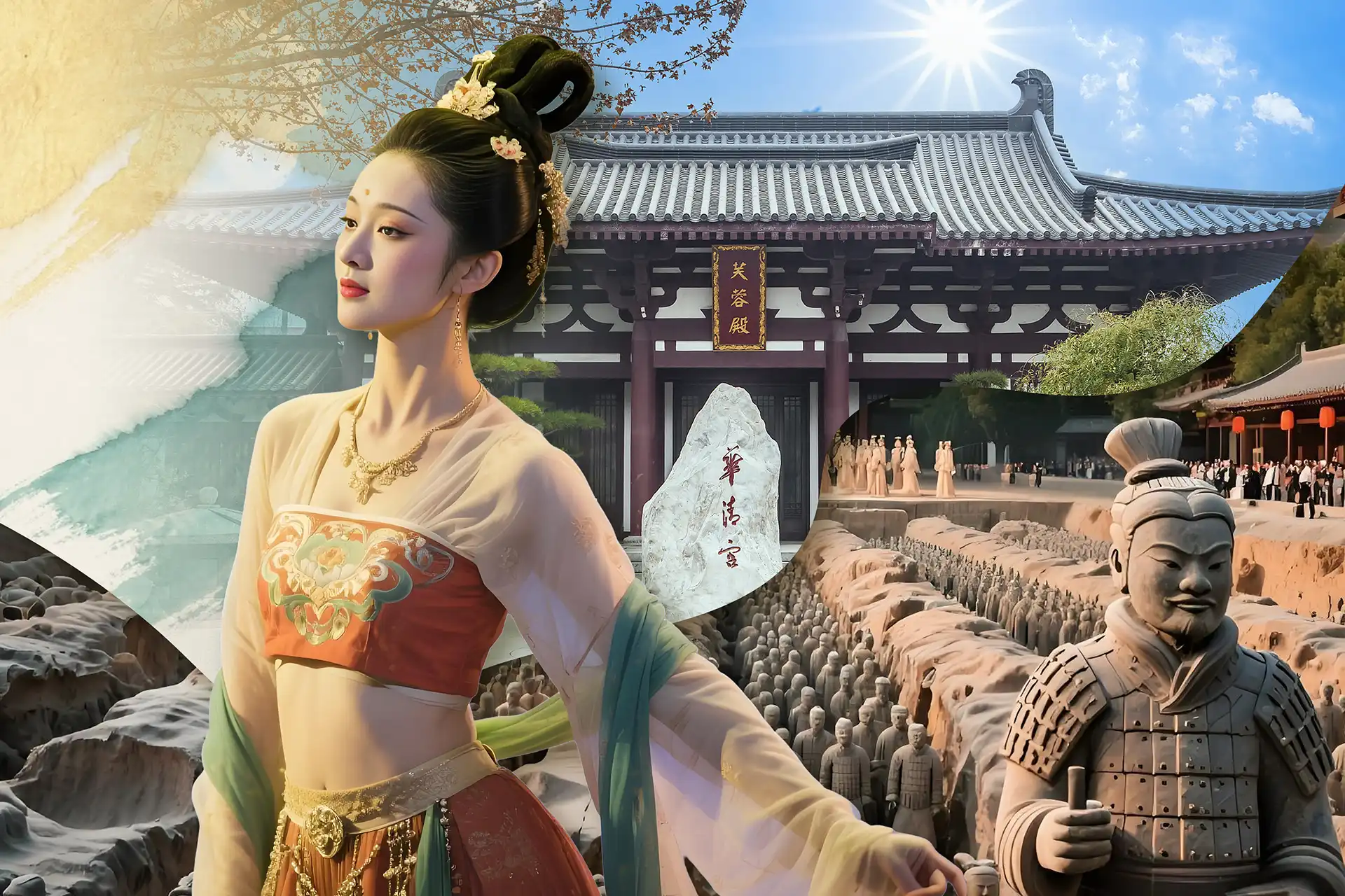 Xi'an Terracotta Army + Huaqing Palace + Song of Everlasting Sorrow / Legend of Camel Bell 1-Day (Hanfu experience included)